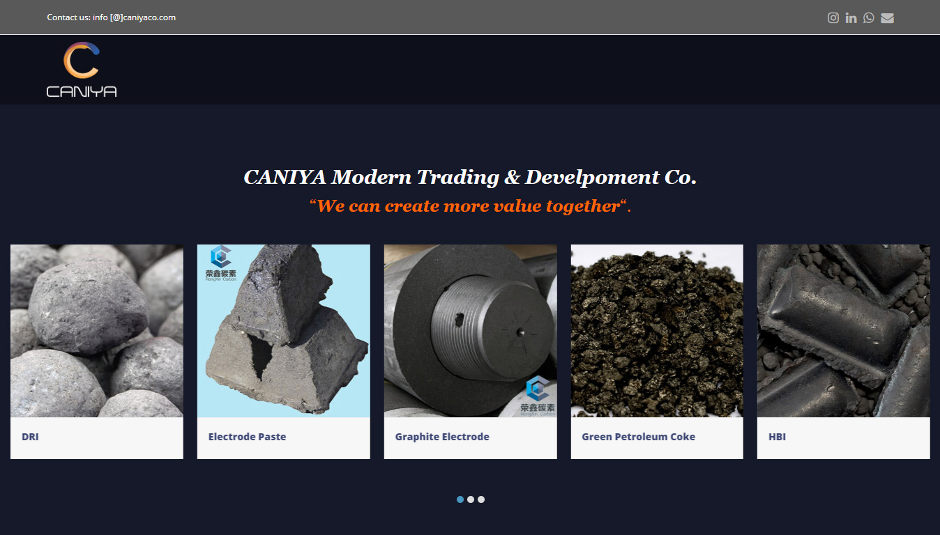 caniya نمونه کار طراحی سایت