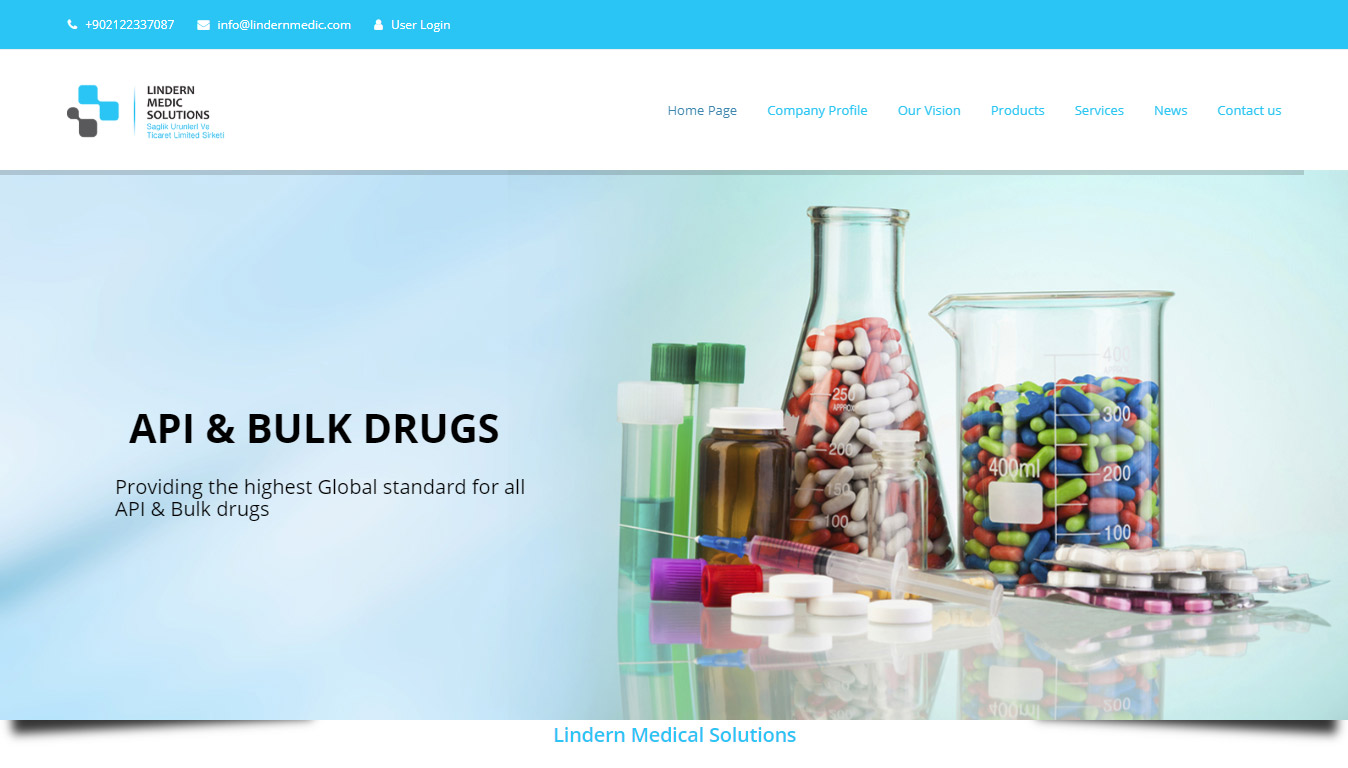 lindernmedic نمونه کار طراحی سایت